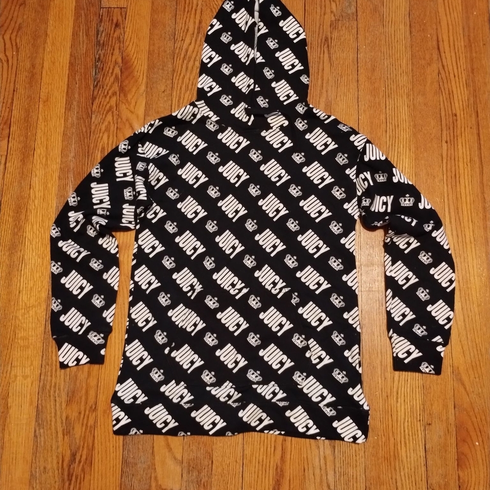 Juicy Couture Black and White Patterned Hoodie